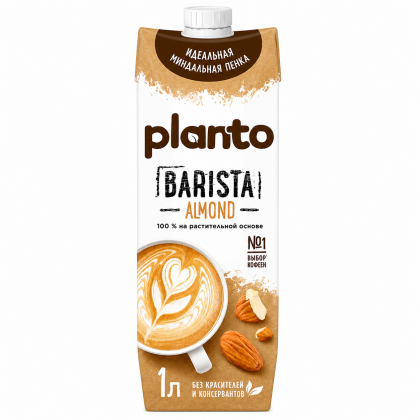 PLANTO Напиток миндальный обогащенный Barista Almond 1л