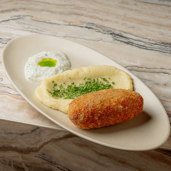 Chicken cutlet with herb butter
