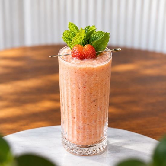 Strawberry, pineapple, banana, coconut water