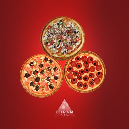 Тройка 6-32 размер(Пицца Душанбе, Мясная, Дабл  Пепперони)