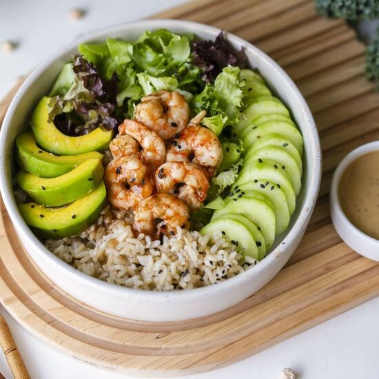 Shrimp Bowl 🍤 • 475kcal • P14 • 400g