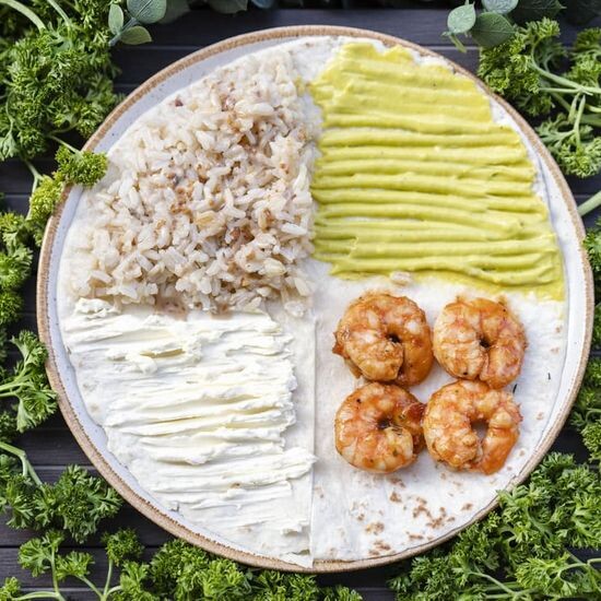 Shrimp Triangle 🦐 • 241kcal • P12 • 130g