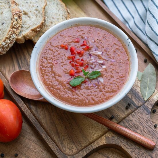 Gazpacho – Cold Tomato Soup 🍅 • 95kcal • P2 • 300g