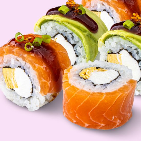 Rainbow salmon Roll