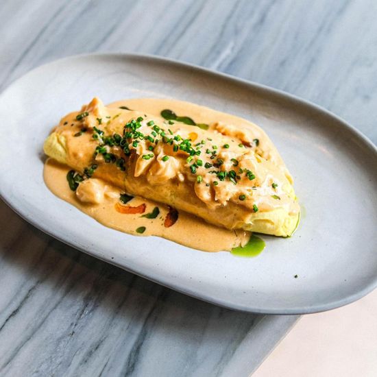 Lobster omelette