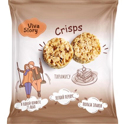 Конфеты мультизлаковые Crunch bar (ассорти) 80 гр