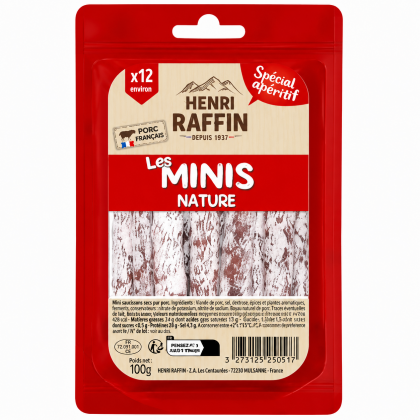 HENRI RAFFIN колбаска Mini saucisson nature 120 г