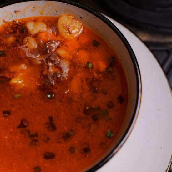 Солянка с кониной и жидким куртом