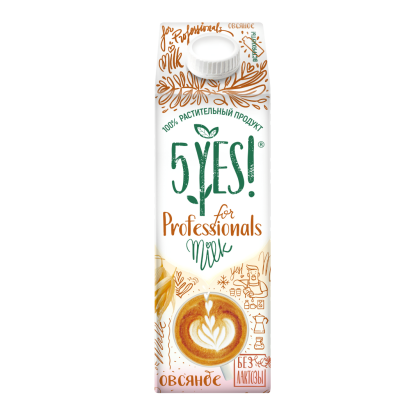 Напиток овсяный ультрапастеризованный "for Professionals" 5YES! TBA Edge 1 л