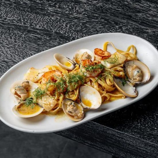 Seafood linguine